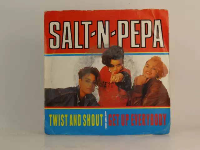 SALT-N-PEPA TWIST AND SHOUT (77) 2 Track 7" Single Picture Sleeve LONDON RECORDI