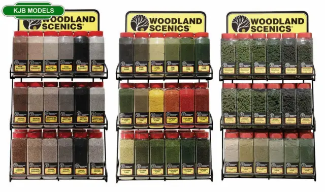 Woodland Scenics Scenery - Shaker Assortment - Ballast, Underbrush, Grass, Turf