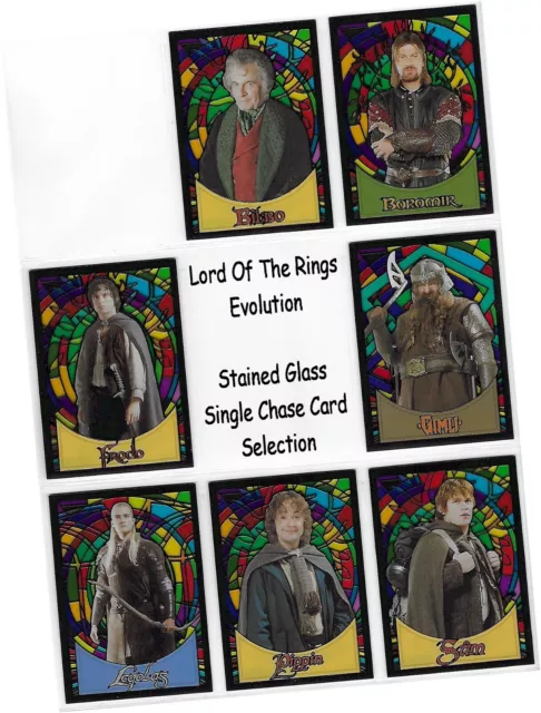 Lord Of The Rings Evolution - Single Chase Card Selection - A, B, Stained Glass
