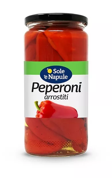 Peperoni Arrostiti Al Naturale Gr.480 'O Sole 'E Napule