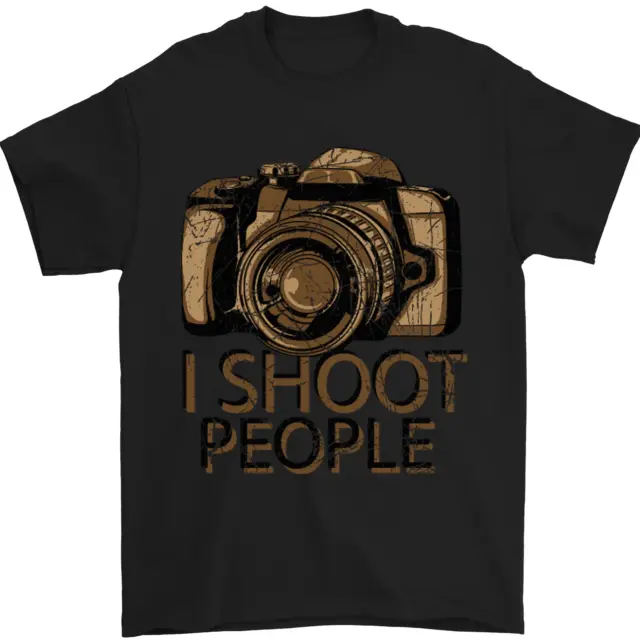 T-shirt da uomo Photography I Shoot People Photographer 100% cotone