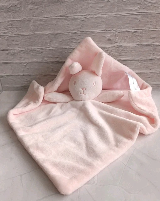 MATALAN BUNNY/RABBIT PLUSH Comforter Blanket/Blankie, Pink VGC £6.00 ...