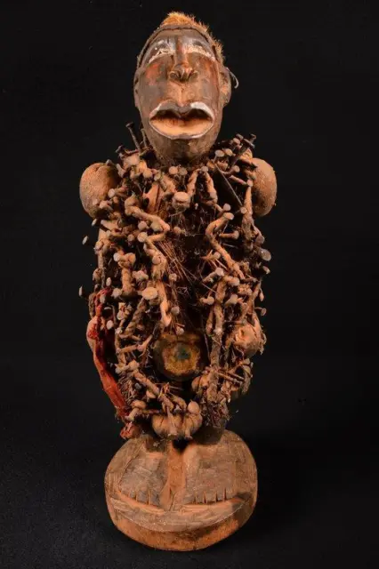 20542 An Authentic African Bakongo Protection Statue DR Congo