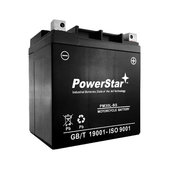PowerStar Replacement for ETX30LA Group BTX30L AGM Ready-To-Ride Power Sport ...