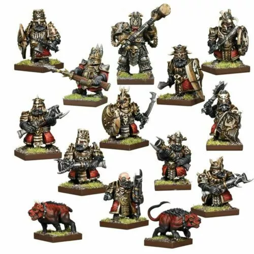 Kings of War Vanguard Abyssal Dwarf Warband Set NIB