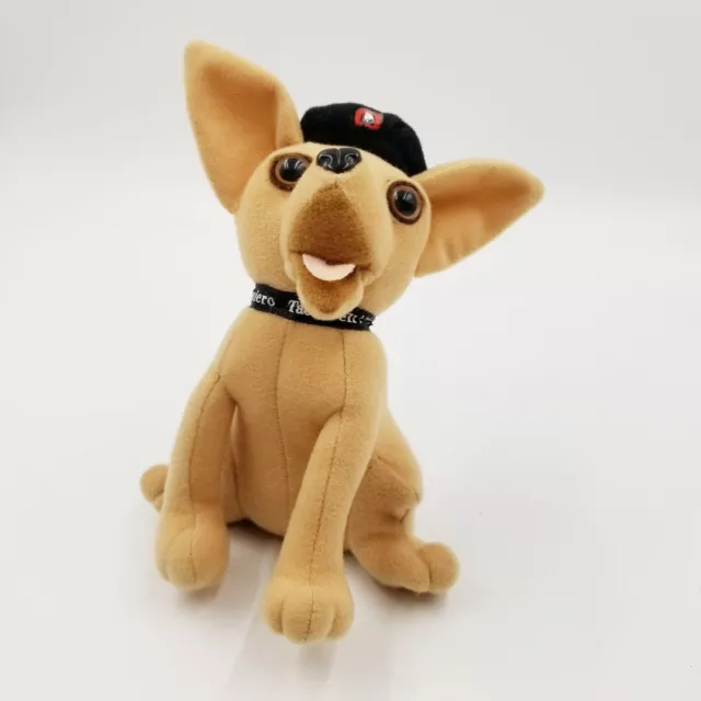Vintage Taco Bell Dog Plush Chihuahua Wearing Che Hat Small Applause 90s Gidget