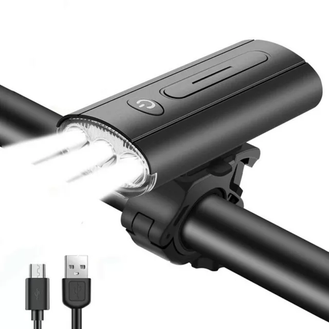 Lumineux LED 750 Lumens USB Rechargeable Vélo Vélo VTT Phare Avant Lumière