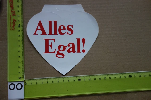  ALTER AUFKLEBER COMIC Cool Spruch ALLES EGAL EUR 5,50 - PicClick DE Illustration 