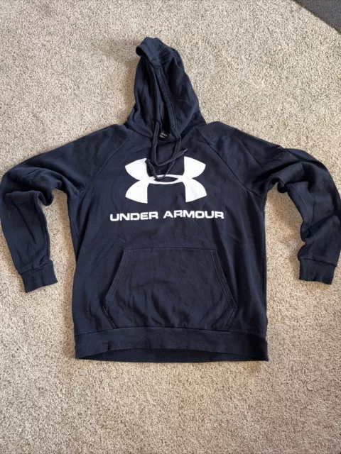 Under Armour Men's Hoodie Big Logo  Fleece Pullover Hooded Sweatshirt Size LG