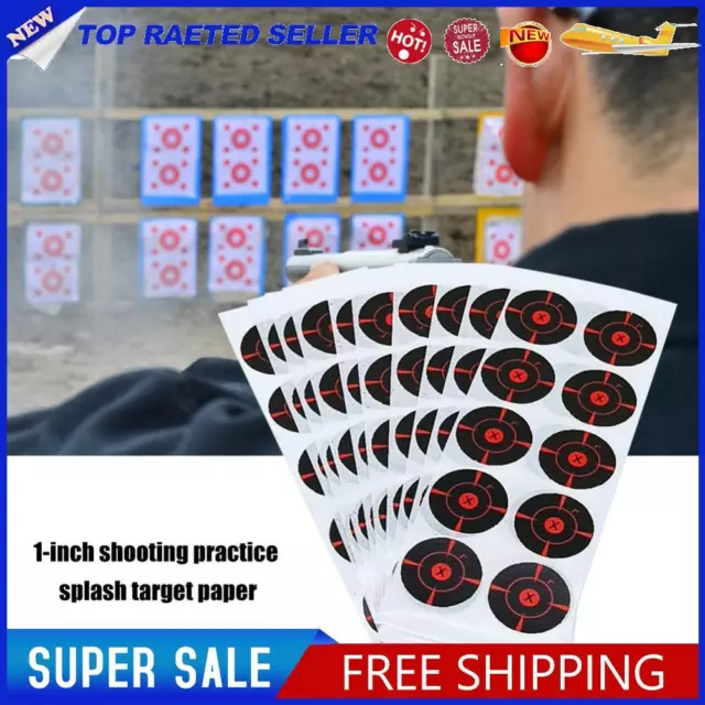 100Pcs Bow Practice Reactive Paper 1 Inch for Shooting Reactive Practice