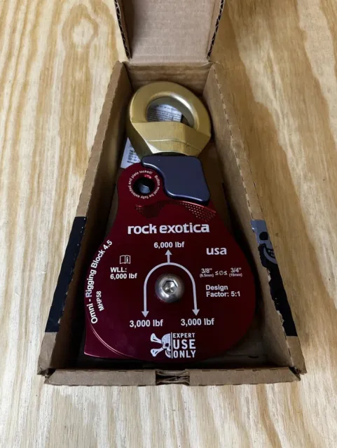 Rock Exotica MHP58 Omni Block Rigging Pulley Material Handling Block 4.5