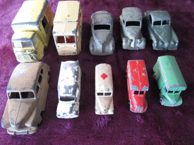 Job lot of Vintage Cars/Vans , Dinky, Lesney, Corgi Etc