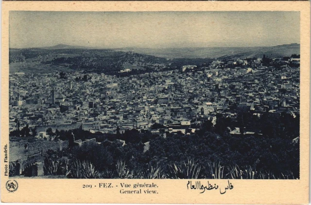 CPA AK MAROC FEZ Vue générale Flandrin (37790)