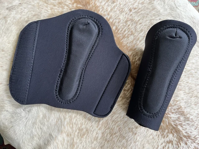 Black Neoprene Horse Size Splint Boots New Tack Black Neoprene Horse Size Splint Boots New Tack