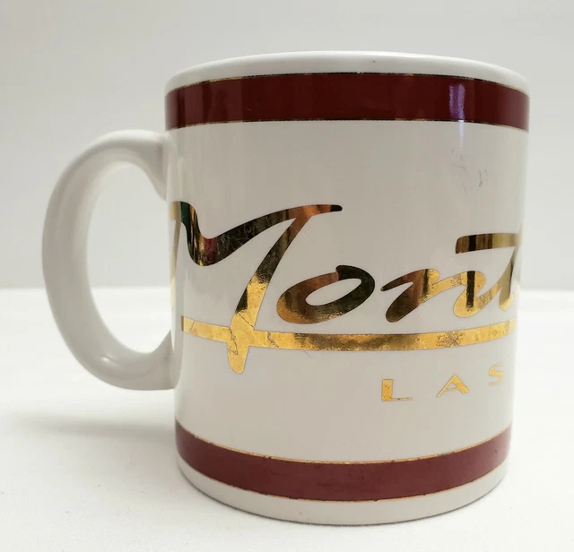 Vintage Monte Carlo Las Vegas Hotel Casino Coffee Mug Holds 10 oz Ceramic White
