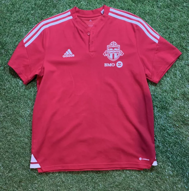 Adidas Toronto FC Mens Sz Large MLS Soccer Practice Jersey Football Training Kit