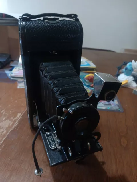 Agfa No. vintage 1A Ansco Junior - Deltax No. 1 cámara plegable 1926. Sin probar