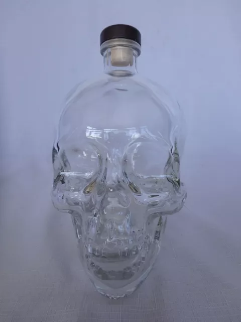 Crystal Head Vodka EMPTY Glass Skull Large -  1.75L Bottle
