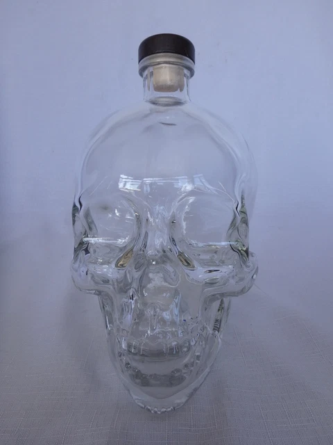 Crystal Head Vodka EMPTY Glass Skull Large - 1.75L Bottle Crystal Head Vodka EMPTY Glass Skull Large - 1.75L Bottle