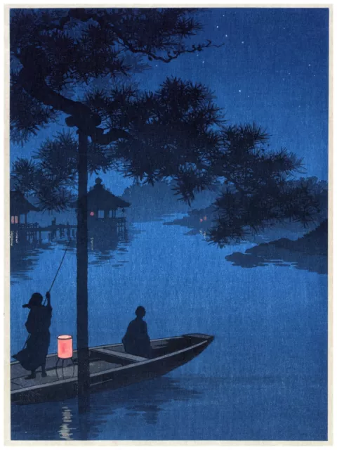 Decoration Poster.Interior design.Room art.Japanese night scene.7292