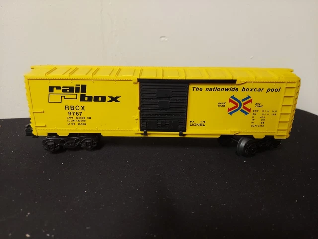 Lionel  O & O27 Gauge, Rail Box Car 6-9767 3