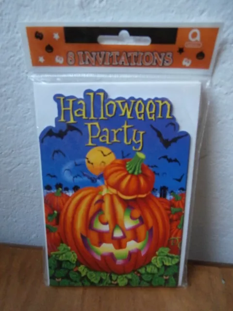 *** 8 inviti per la festa di HALLOWEEN invitations zucca zucche cards party  ***