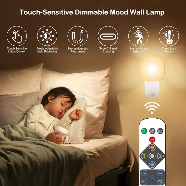 Remote Controlled Ship RECHARGEABLE REMOTE CONTROLLED Sensor Light Magnetic Wireless Wall Lamp ...