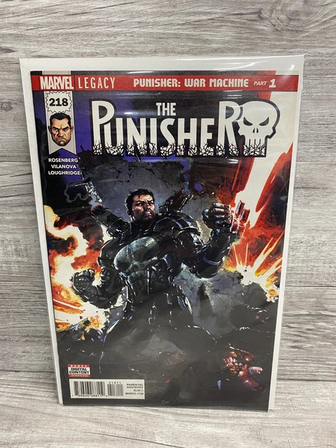 Marvel Comics The Punisher #218 Modern Age 2018 Punisher War Machine Comic Book