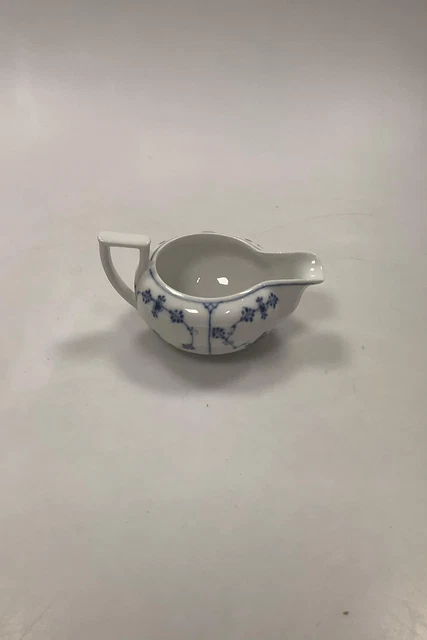 Royal Copenhagen Blu con Scanalature Tinta Unita Crema Brocca N.55
