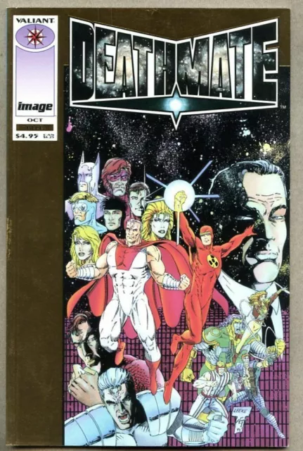 Deathmate Blue #1-1993 vf/nm Gold Variant Valiant Image Solar Harbinger