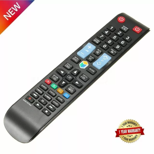 Replacement Remote Control For Samsung UE40JU6500K JU6500 Curved UHD 4K LED TV