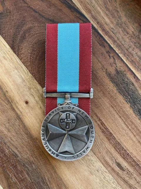 NSW Ambulance Service Medal, replica, Full-size Court Mounted