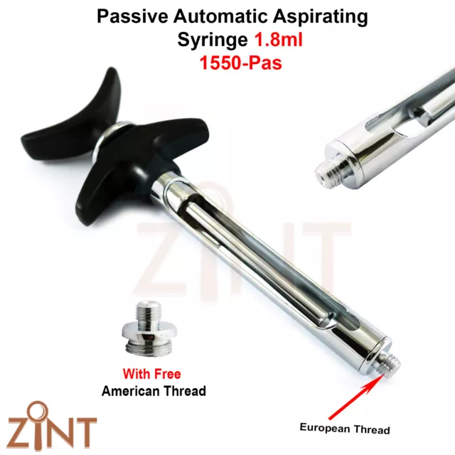 Dental Anesthesia Auto Passive Self Aspirating Syringe 1.8 ml Anesthetic Labs CE
