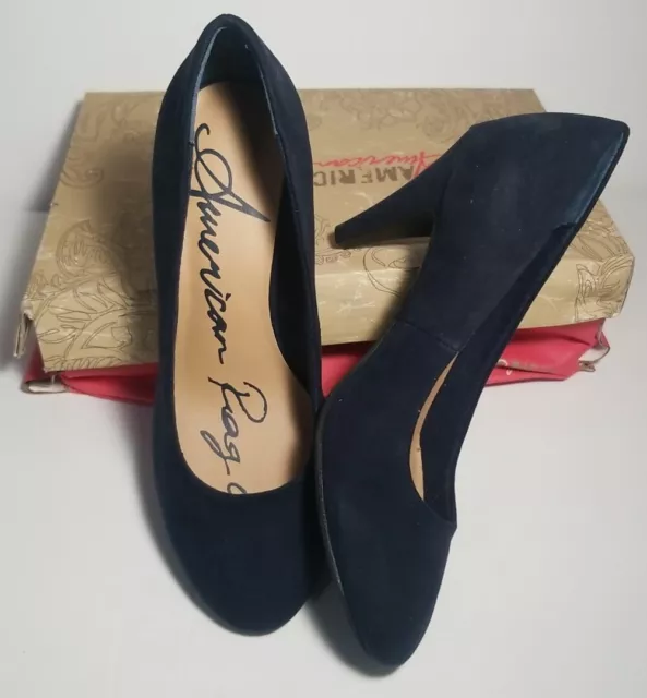 American Rag Womens Shoes Felix Pumps Navy Size 5.5M