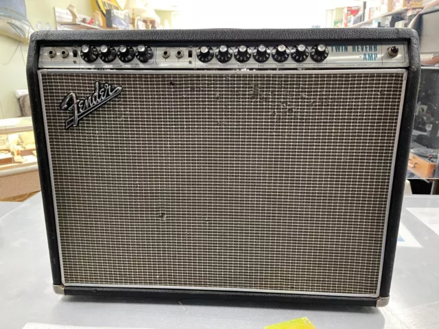 Vintage late 60s fender twin reverb amplifier Vintage late 60s fender twin reverb amplifier