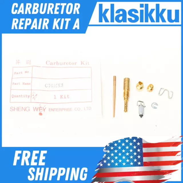 Honda C70 MK3 ATC70 ATC110 TRX70 CT70 CT90 Carburetor Repair Kit NOS