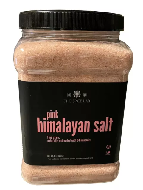 5 LB FINE Pink Crystal Himalayan Pink Salt Fine Grain Natural