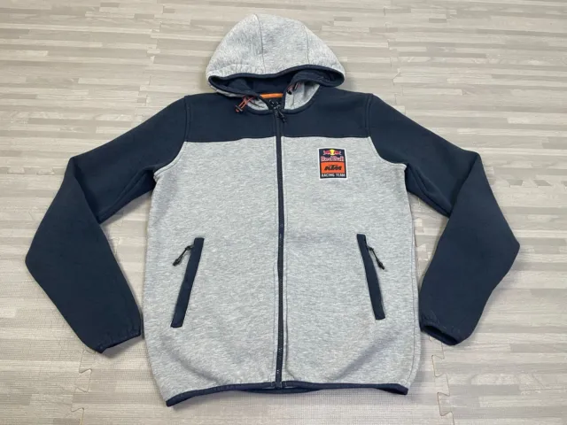 Red Bull KTM Racing Team Fleece Jacket Mens Small Full Zip Hoodie Sweatshirt