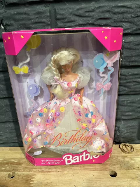2008 Happy Birthday Angel Pink Label Barbie Collector Doll-New in Box