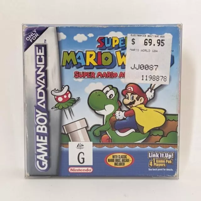 Genuine Nintendo Game Boy Advance GBA Super Mario World Advance 2 AUS CIB Boxed