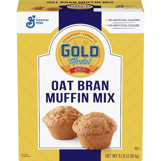 Oat Bran Muffin Mix by Gold Medal | 5 Pound Box