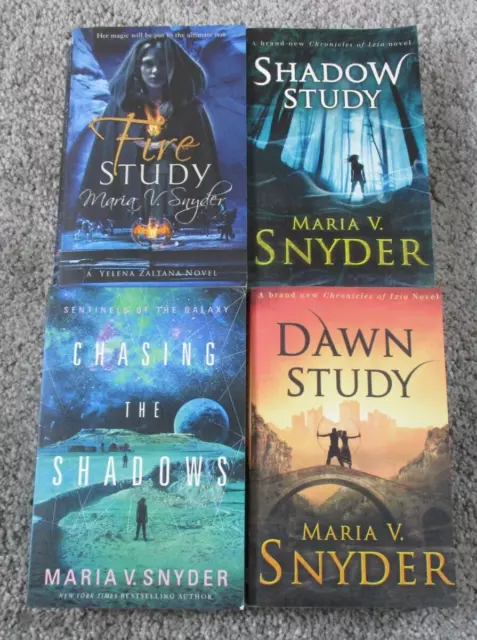 Maria V Snyder Bundle x 4 Fire Dawn Shadow Study (The Chronicles of Ixia)