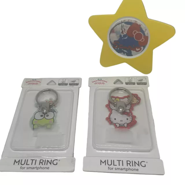 Sanrio Hello kitty Kerokero keroppi frog smartphone ring JAPAN limited 2 SET 3