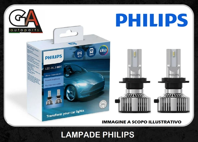LAMPADE LED H7 Philips Ultinon Essential HL 6500K 12V 24V auto moto ...