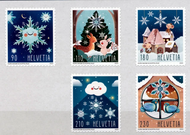 Schweiz 2023 WEIHNACHTEN postfrisch Folienbogen skl