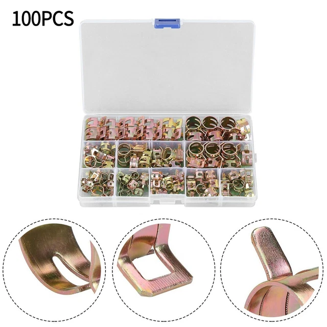 Caldo Nuovo Molla Tubo Clip Pinze 100PCS Accessori Raccordi Mikalor Carburante