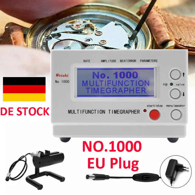 NO.1000 Timegrapher Orologio Cronocomparatore TESTER MULTIFUNZIONE