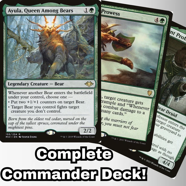 Ayula Queen Among Bears Decks Used Ayula, Queen Among Bears MTG Commander  Deck - Tribal Bears, 100 Cards Mtg Ayula Queen Among Bears