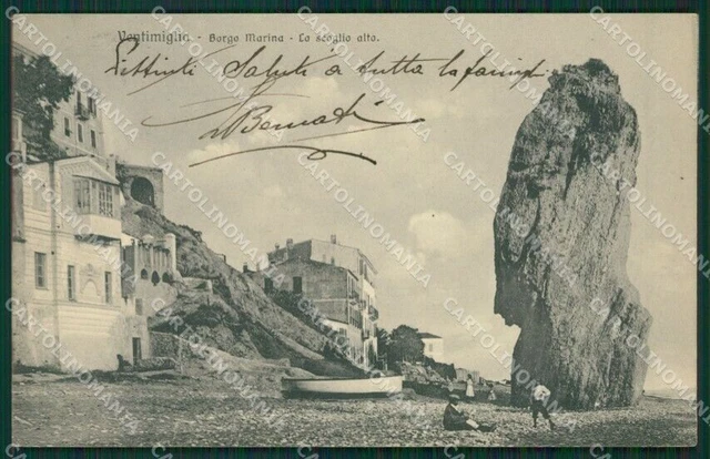 Imperia Ventimiglia Borgo Marina cartolina KV5642