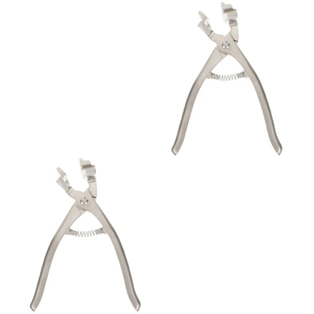 2 PCS Leinwandzange Metall Künstler Mehrzweckwerkzeug Silver
